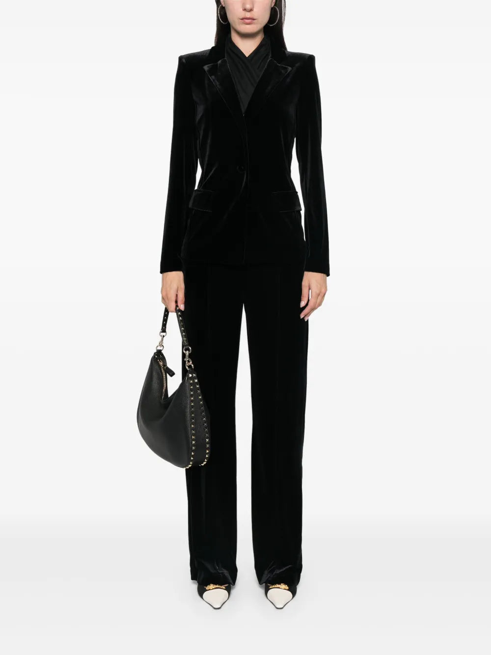 Flared Velvet Trousers