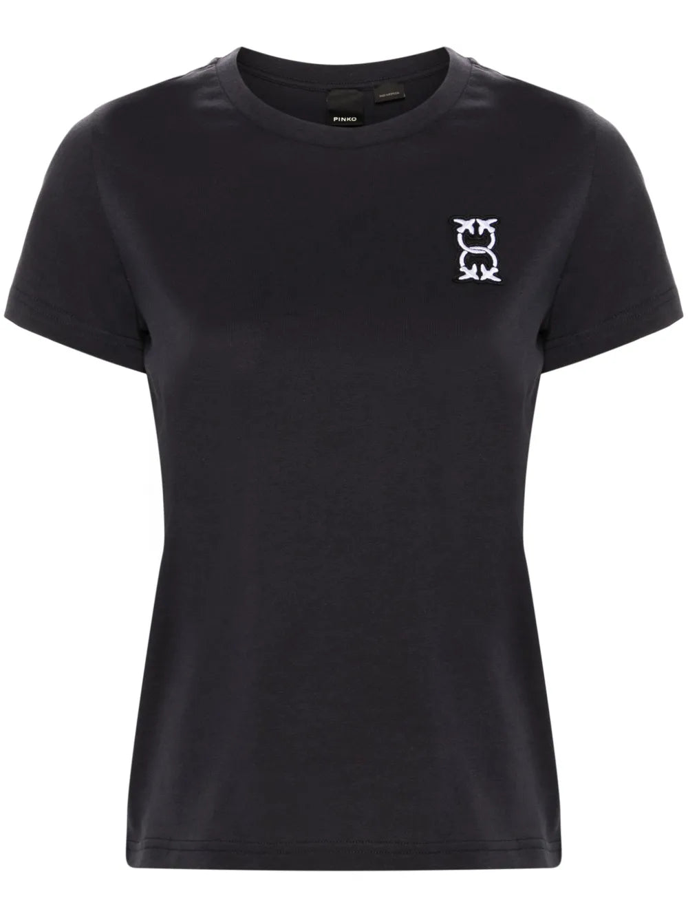 Love Birds Embroidery Cotton T-Shirt
