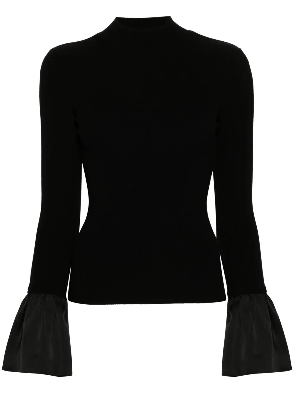 Roll-Neck Ribbed Sweater