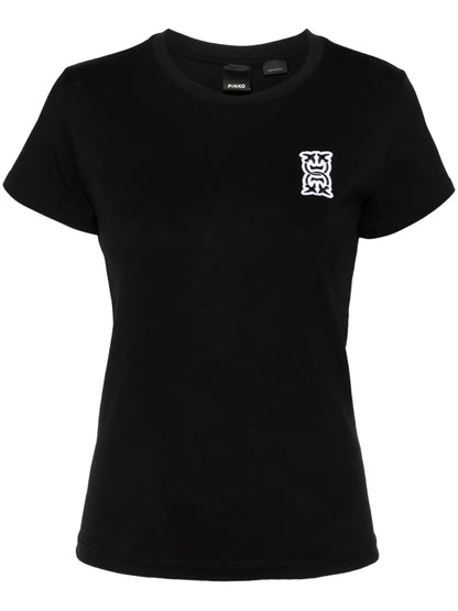 Logo-Patch Cotton T-Shirt