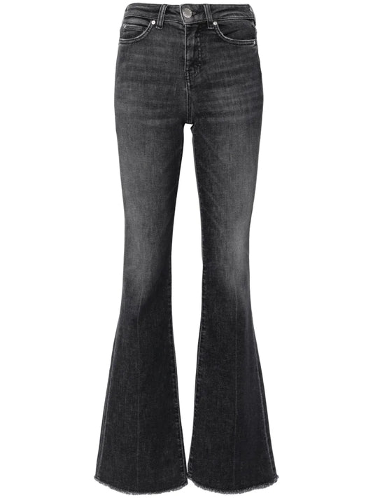 Mid-Rise Flared Jeans