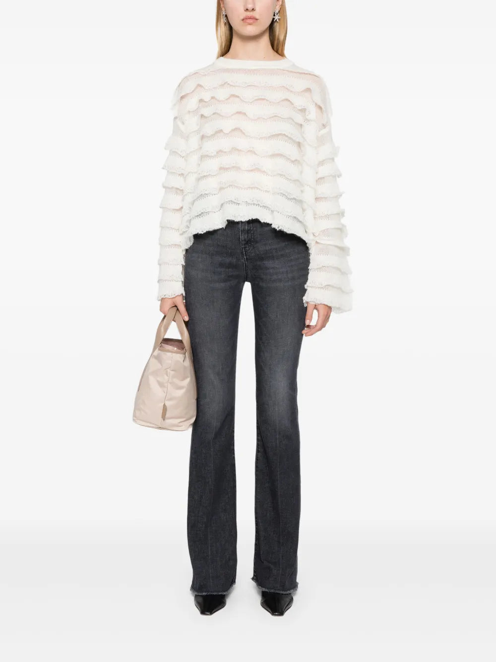 Mid-Rise Flared Jeans