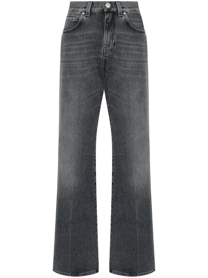 Mid-Rise Wide-Leg Jeans