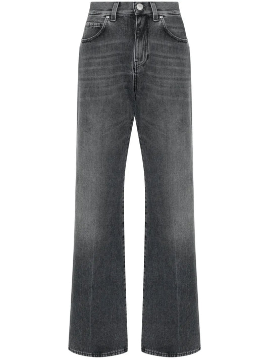 Mid-Rise Wide-Leg Jeans