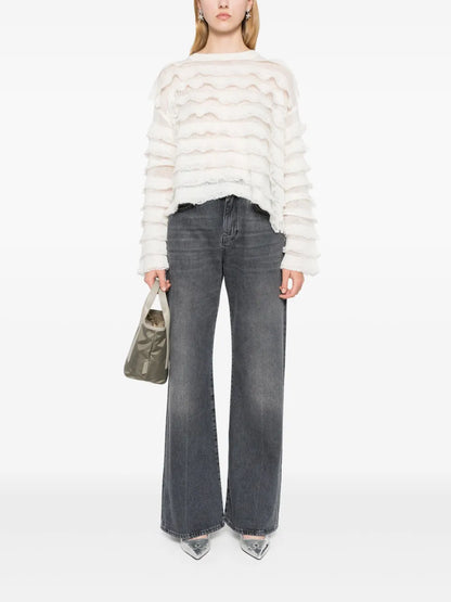 Mid-Rise Wide-Leg Jeans