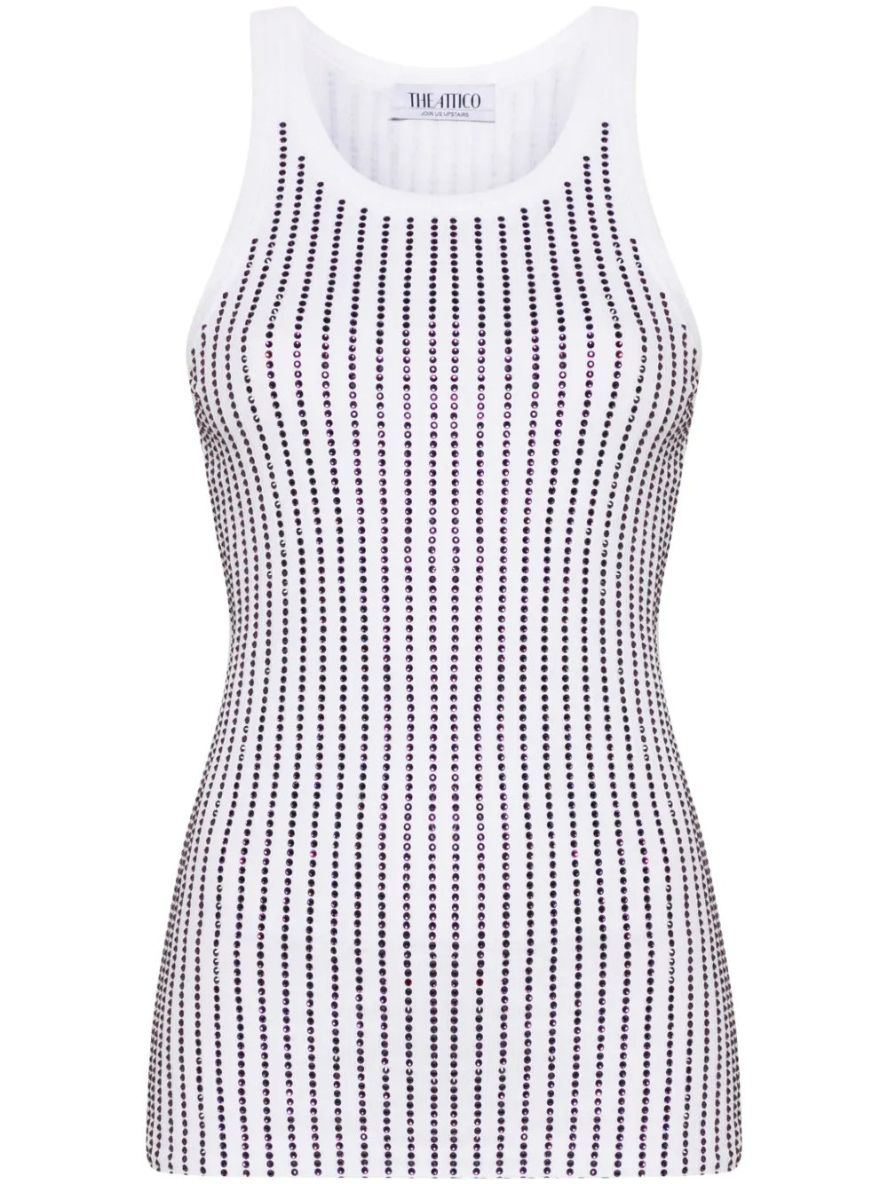 Crystal-Embellished Tank Top