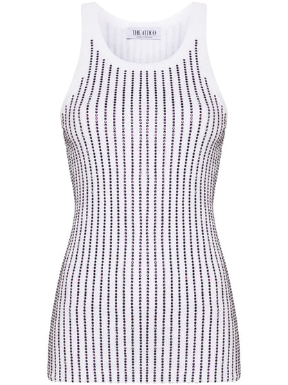 Crystal-Embellished Tank Top
