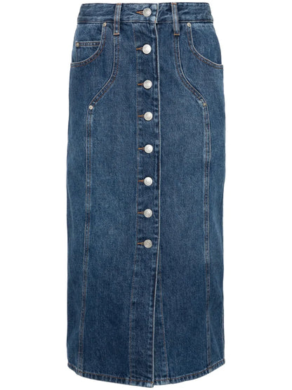 Vandy Denim Midi Skirt