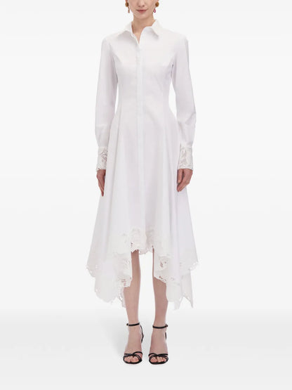 Floral Guipure Handkerchief Dress