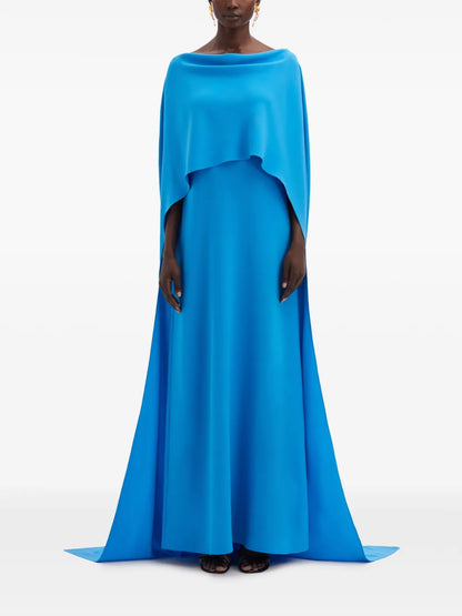 Cowl Back Silk-Georgette Kaftan