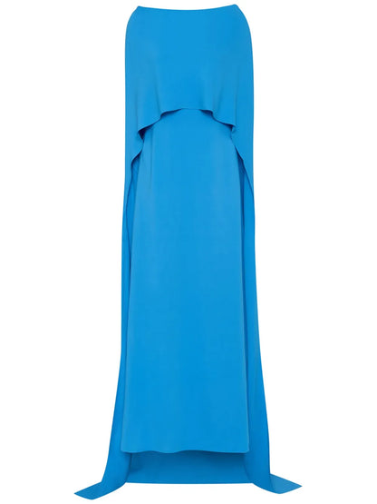 Cowl Back Silk-Georgette Kaftan