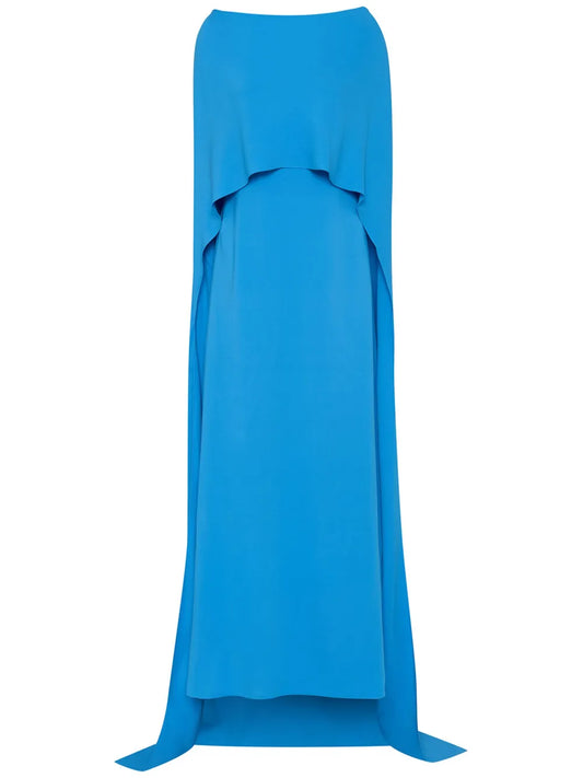 Cowl Back Silk-Georgette Kaftan