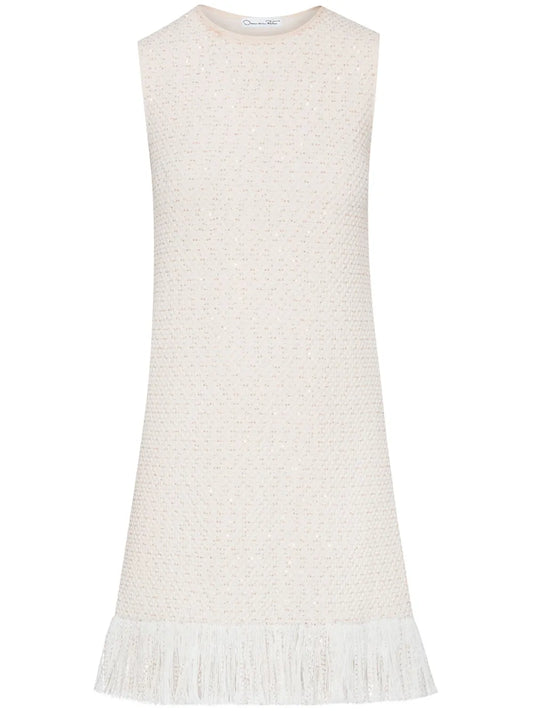 Sequin Tweed Mini Dress