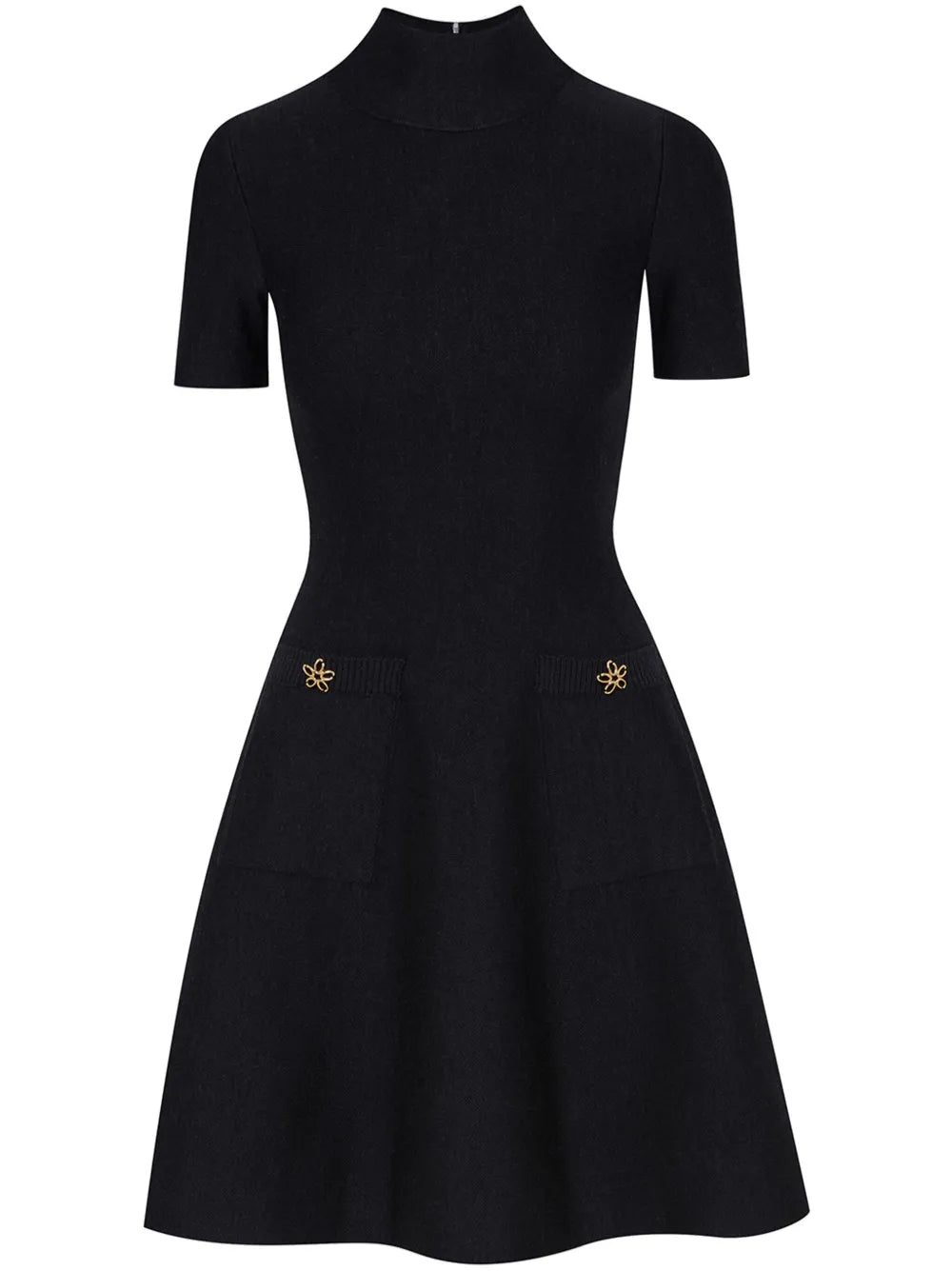O Flower Knit Mini Dress