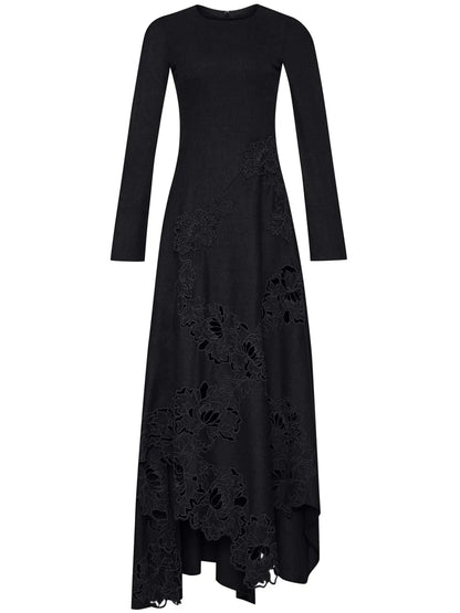 Peony Guipure-Appliqué Dress