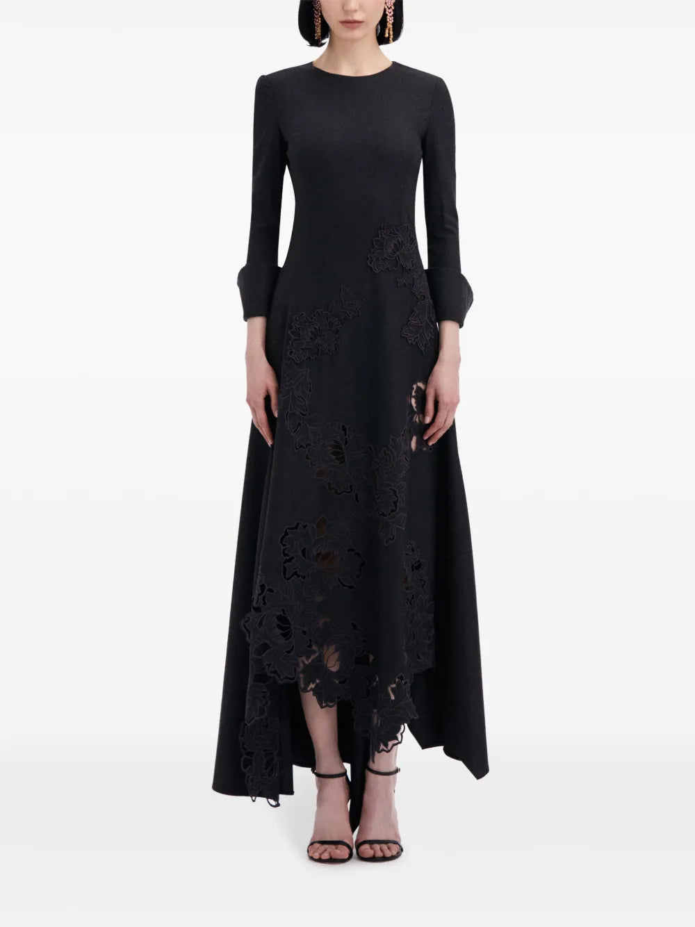 Peony Guipure-Appliqué Dress