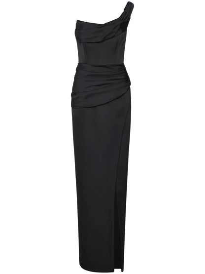 Duke Draped-Detailed Gown