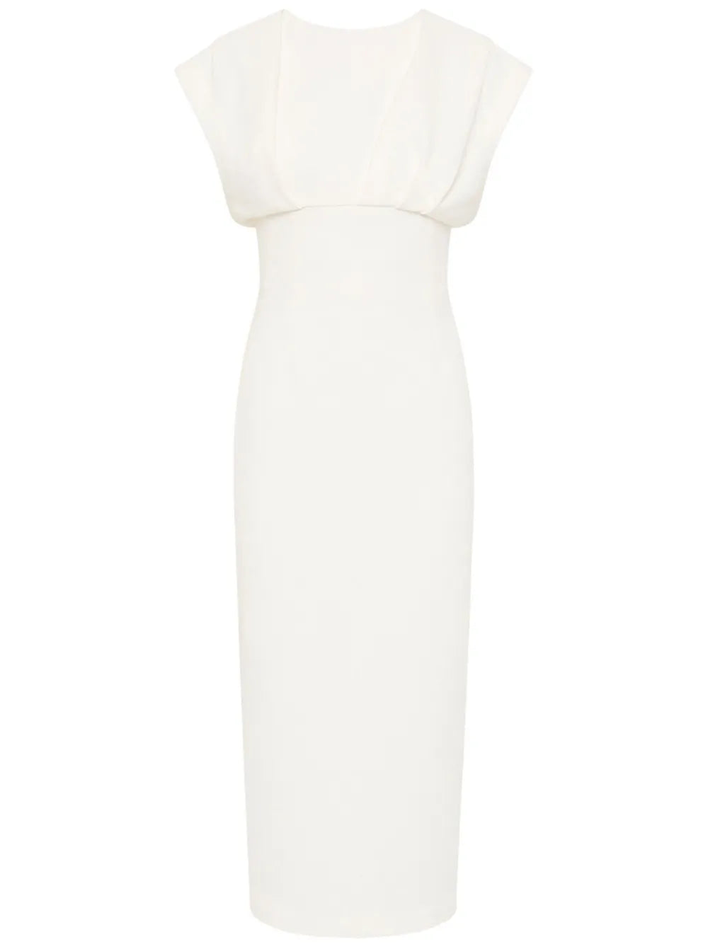Maggie Draped-Detailed Midi Dress