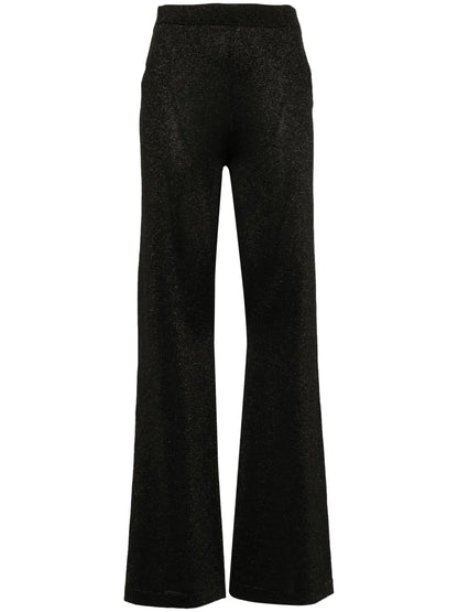 High-Waisted Flared Trousers