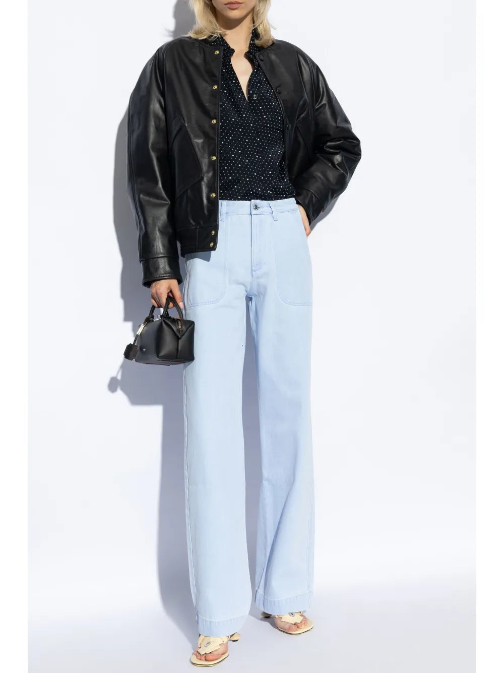 Straight-Leg Cotton Jeans