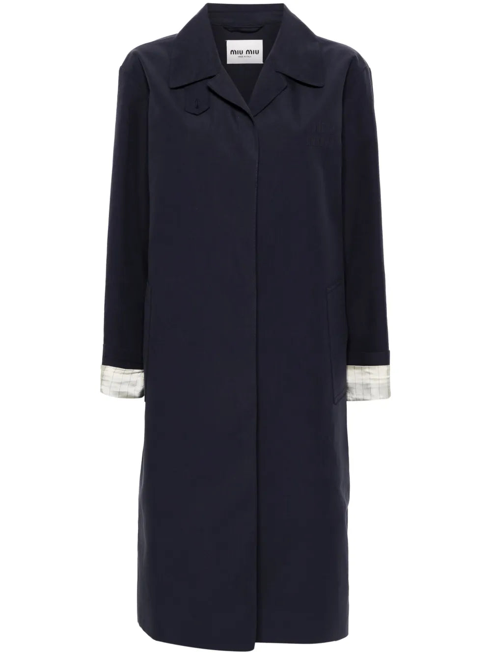 Cotton Single-Breasted Coat