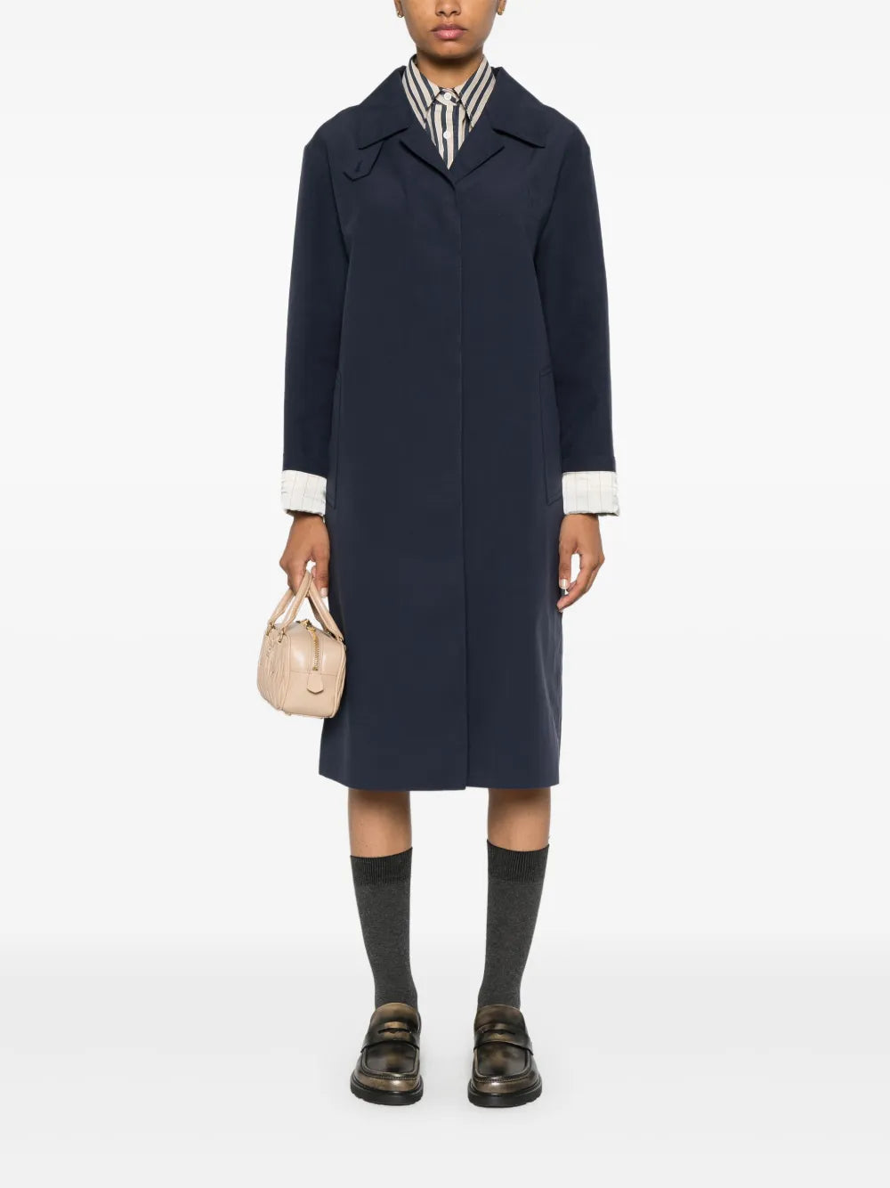 Cotton Single-Breasted Coat