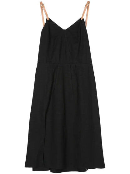 Pleat-Detail Dress