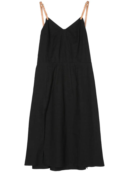 Pleat-Detail Dress