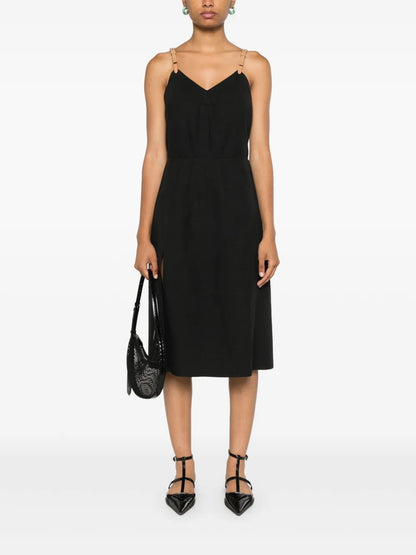 Pleat-Detail Dress