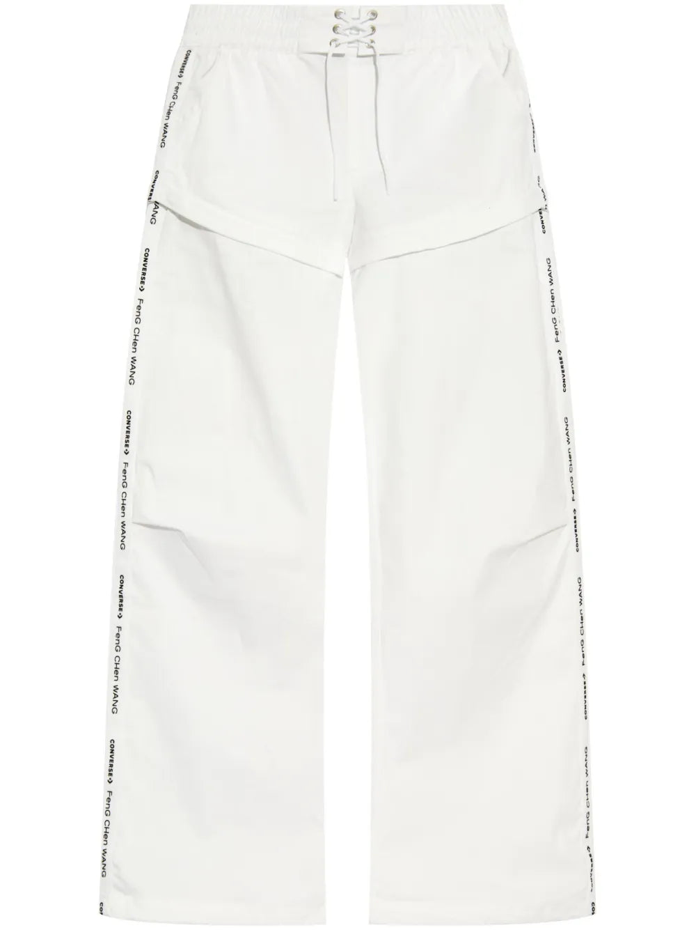Flocked-Logo Cargo Trousers