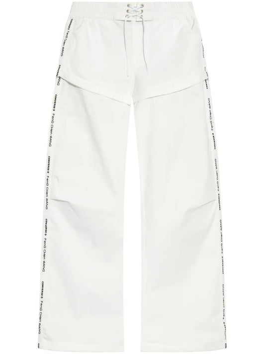 Flocked-Logo Cargo Trousers