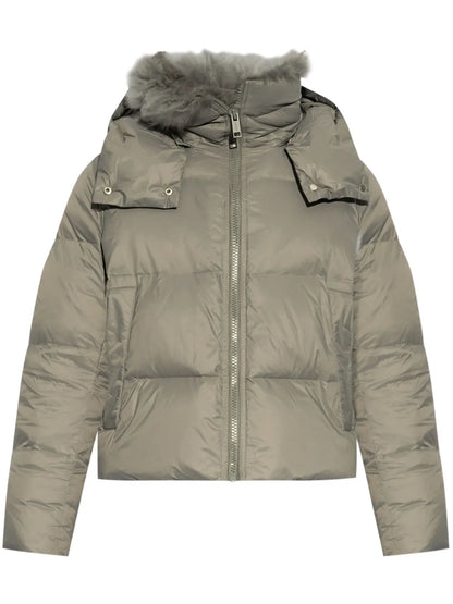 Shearling-Collar Padded Jacket