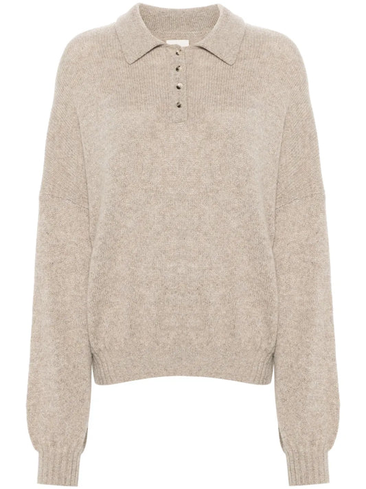 Rene Cashmere Blend Polo Jumper