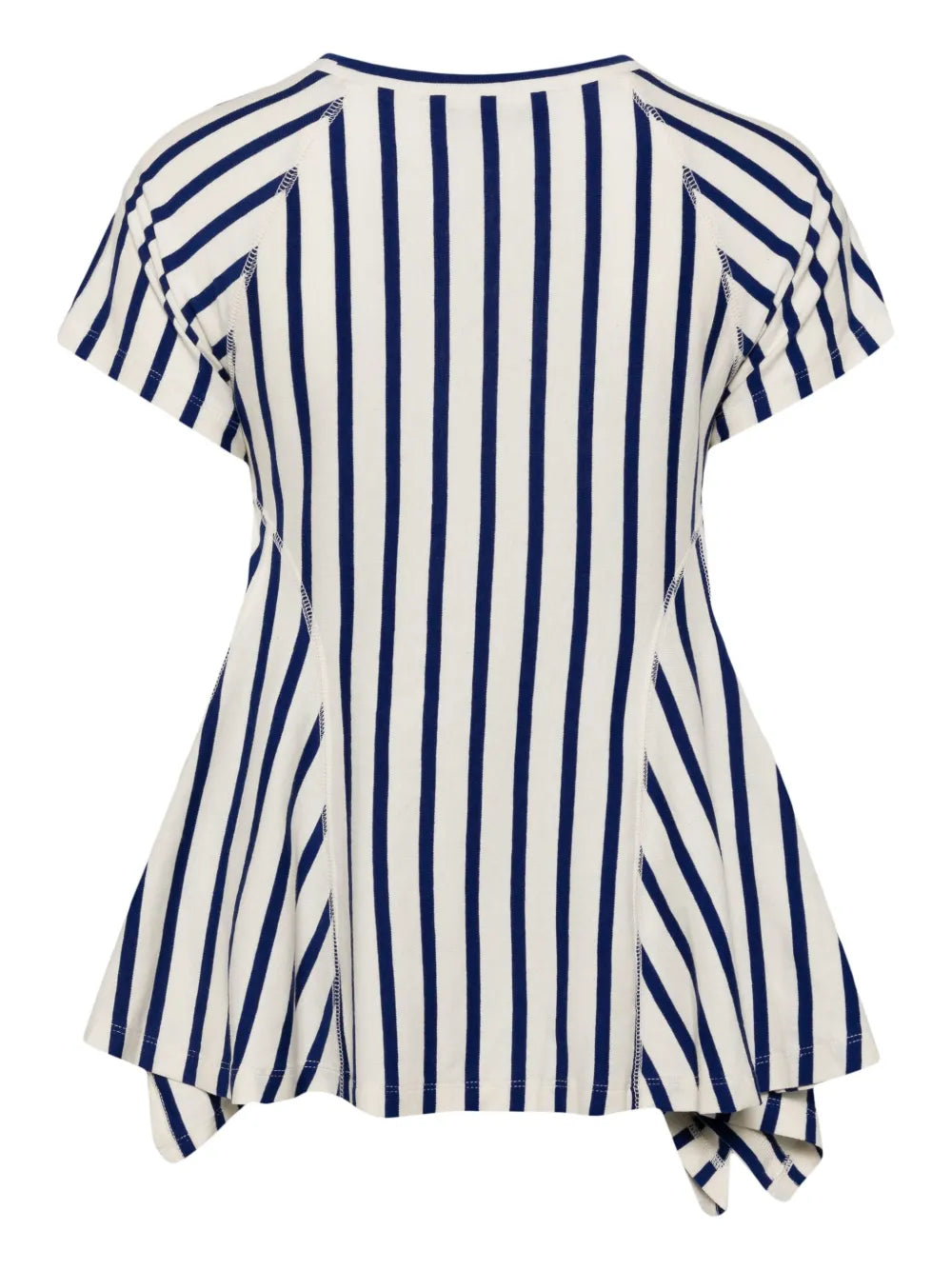 Stripe Flared Hem T-Shirt
