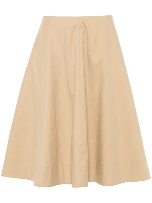 Renta Twill Midi Skirt
