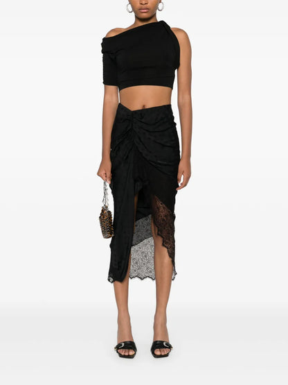 Assymmetric Draped Skirt