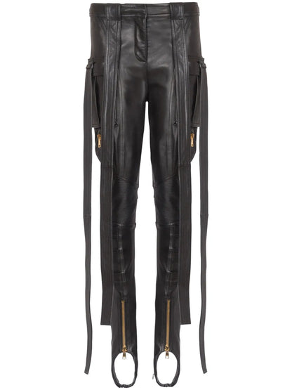 Leather Cargo Trousers