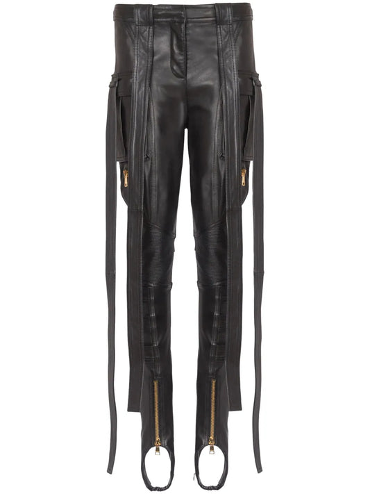Leather Cargo Trousers