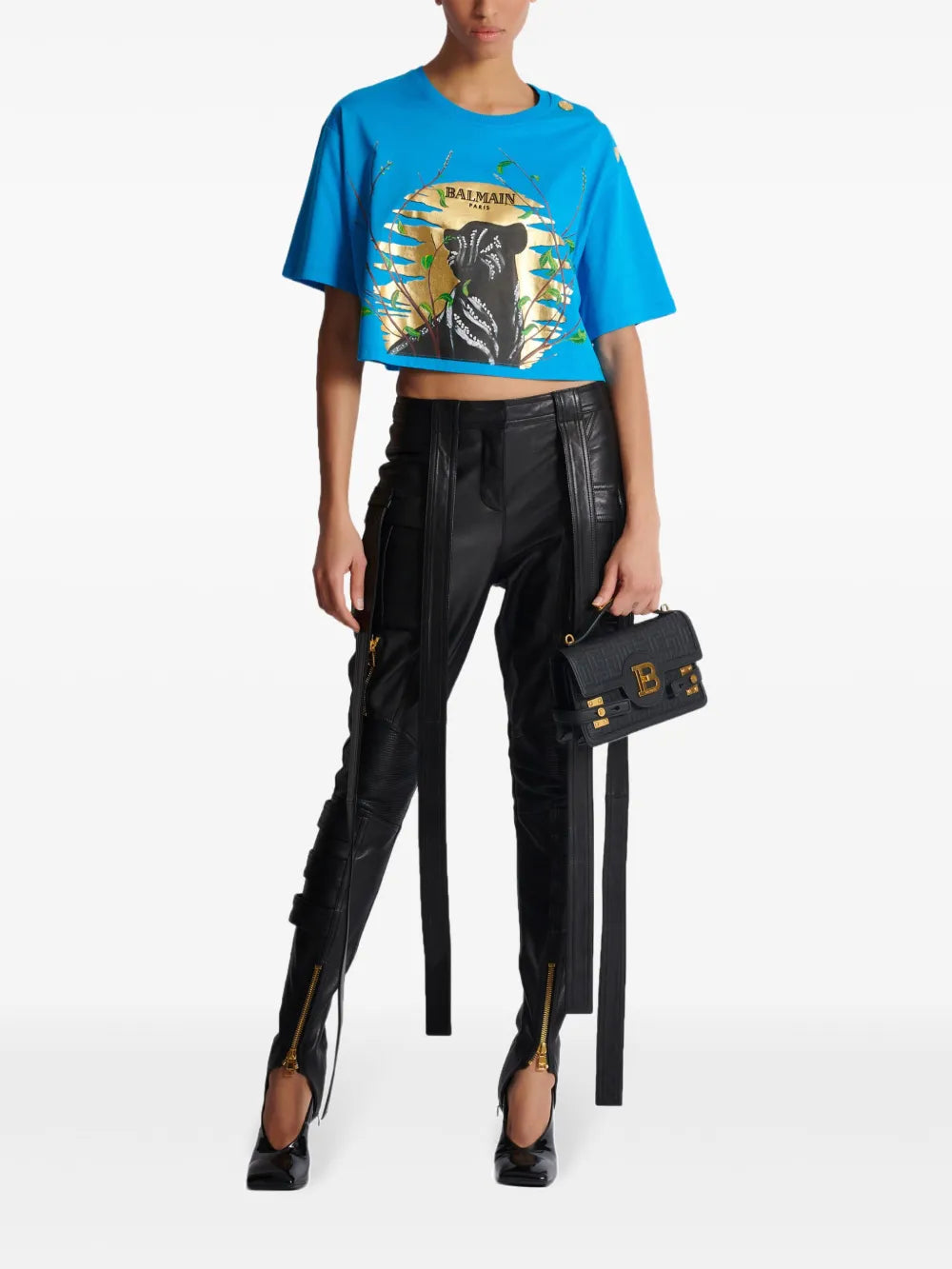 Leather Cargo Trousers
