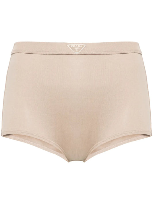 Triangle-Enamel Mini Shorts