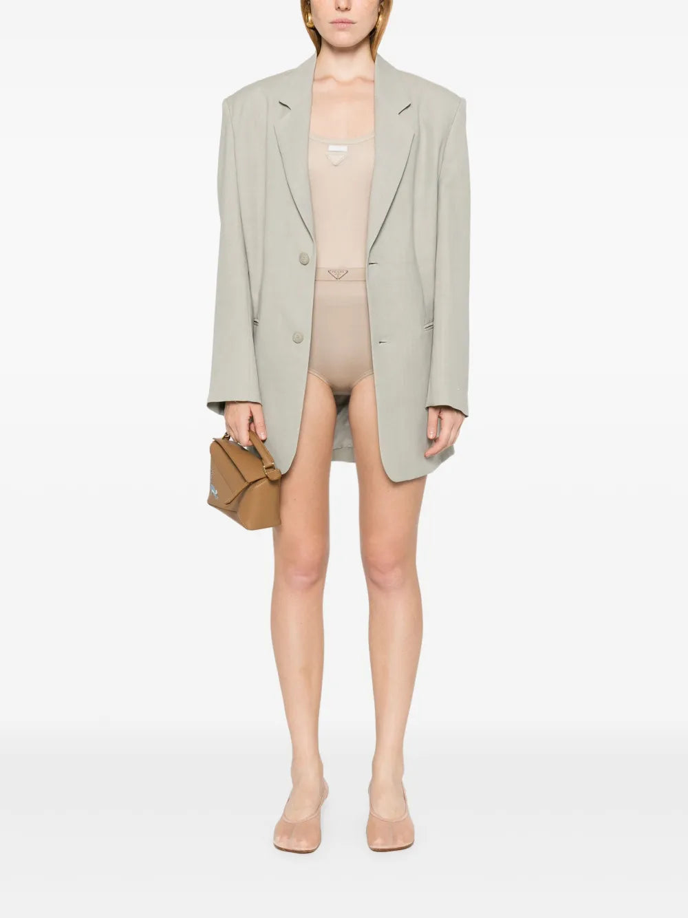 Triangle-Enamel Mini Shorts