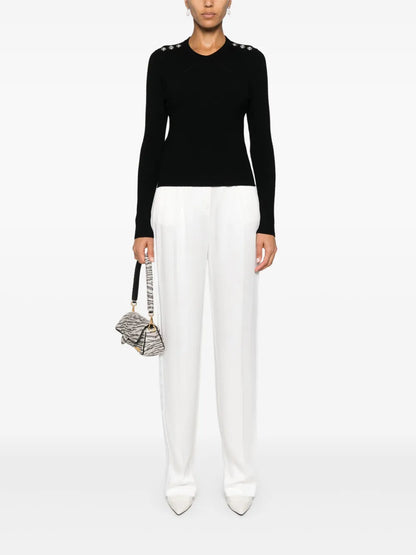 Love Birds-Embossed Studs Jumper