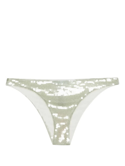 Sequinned Tulle Bikini Bottoms