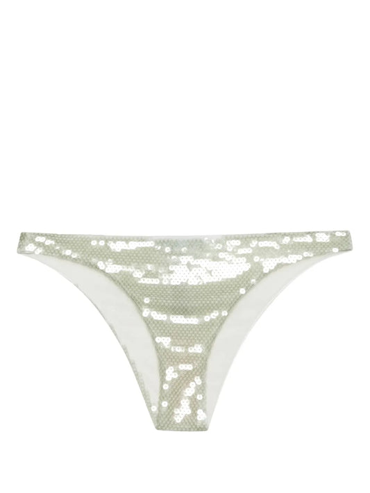 Sequinned Tulle Bikini Bottoms