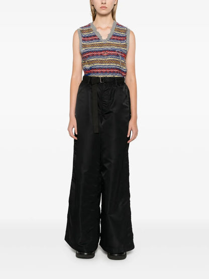 Belted Wide-Leg Trousers