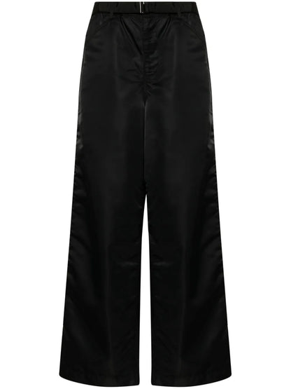 Belted Wide-Leg Trousers