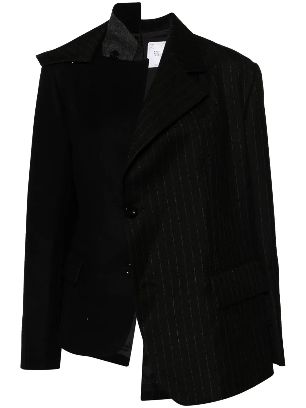 Asymmetric Wool Blazer