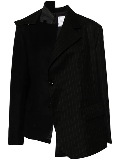 Asymmetric Wool Blazer