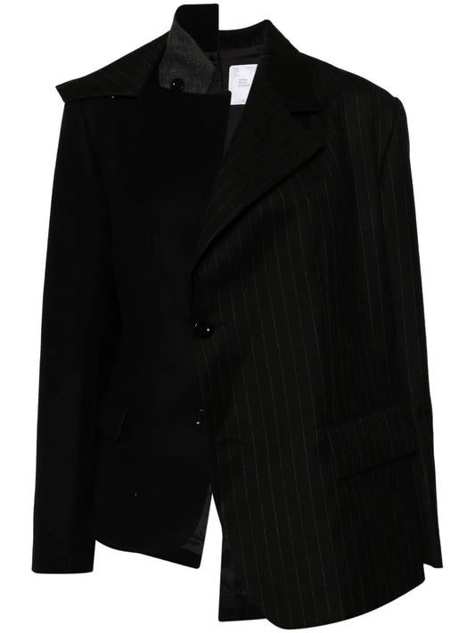 Asymmetric Wool Blazer