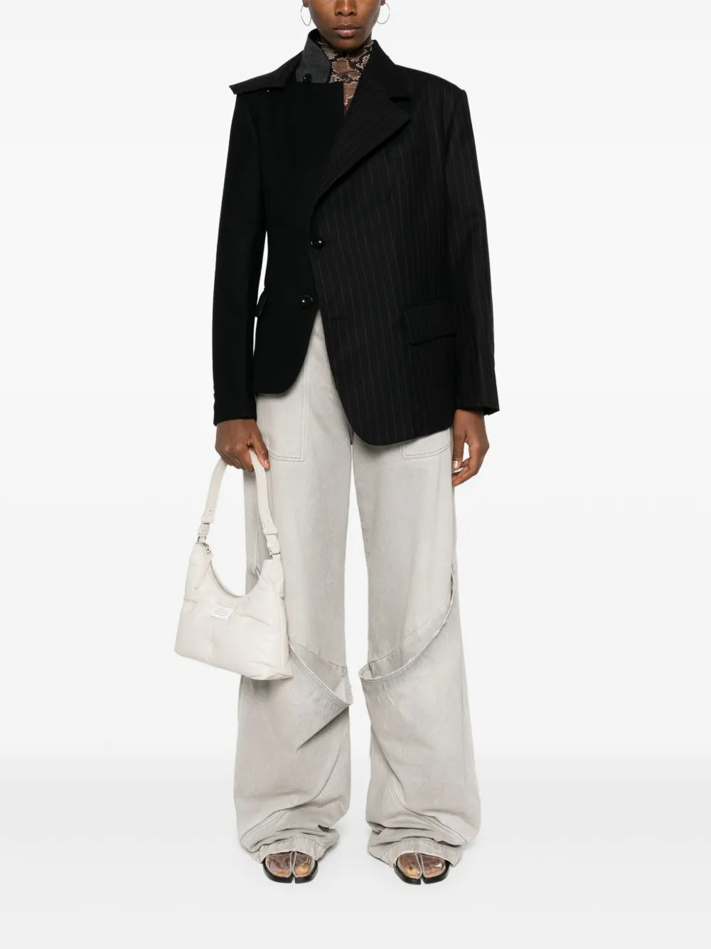 Asymmetric Wool Blazer